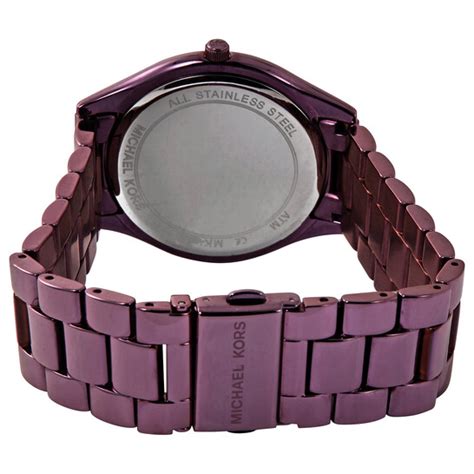 Michael Kors Slim Runway Quartz Lavender Dial Ladies Watch 